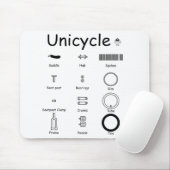 Unicycle parts muismat (Met muis)
