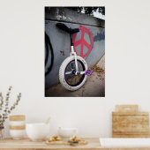 Unicycle voor vrede poster (Keuken)