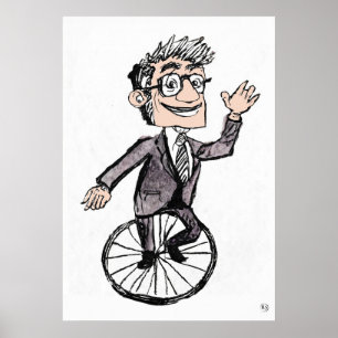 Unicyclist - Archival Print