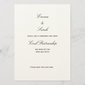 Unie - Bewaar de datum Kaart