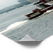 Unie- en brandboot poster (Hoek)