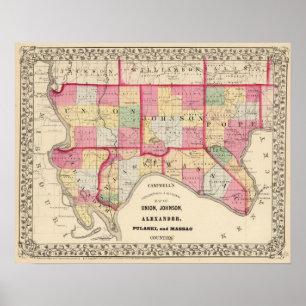 Unie, Johnson, Alexander, Pulaski Poster