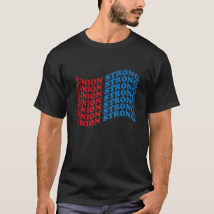 Unie Sterke Amerikaanse Vlag Solidairheid Unie Tro T-shirt