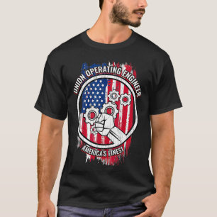 Unie Werkende Ingenieur Mannen Gift Werkende Engi T-shirt