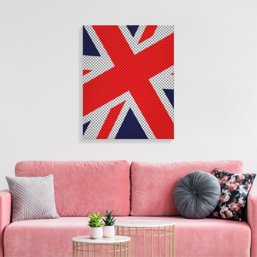 Uniefaansluiting op afdruk van koolstofvezel canvas afdruk (Insitu (Woonkamer))