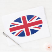 Uniefaanvlag Ovale Sticker (Envelop)