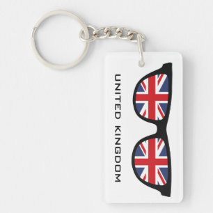 Uniefacter UK - aangepaste tekst en kleurenkleutel Sleutelhanger