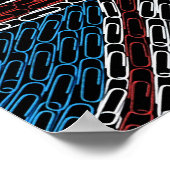 Uniefoto van Paperclips Poster (Hoek)