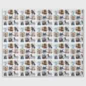 Uniek 6 foto collage patroon cadeaupapier (Vlak)
