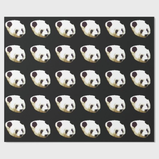 Uniek Aantrekkelijk Panda Wrapping Papier (Vlak)