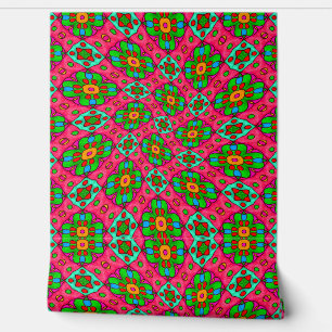Uniek Abstract bloemenpatroon Behang