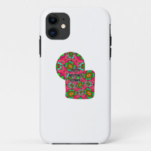 Uniek Abstract bloemenpatroon iPhone 11 Hoesje