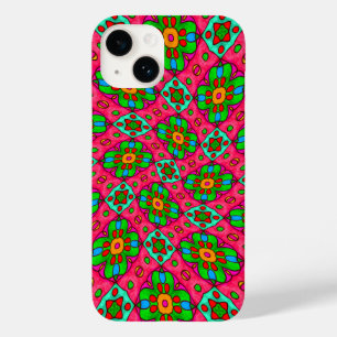 Uniek Abstract bloemenpatroon Case-Mate iPhone 14 Hoesje