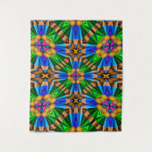 Uniek Abstract bloemenpatroon Wandkleed (Voorkant)