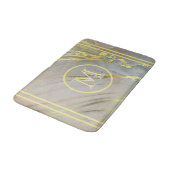 Uniek Abstract goudmonogram Badmat (Gekanteld)