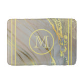 Uniek Abstract goudmonogram Badmat (Voorkant)