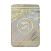 Uniek Abstract goudmonogram Badmat (Voorkant Verticaal)