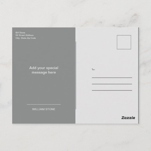 Uniek Afstuderen Bedankt Briefkaart (Achterkant)