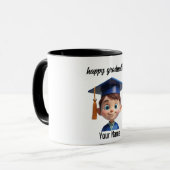 Uniek Afstuderen cadeau Mok (Voorkant links)