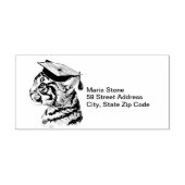 Uniek afstuderen retouradres 	rubberstempel (Afrduk)