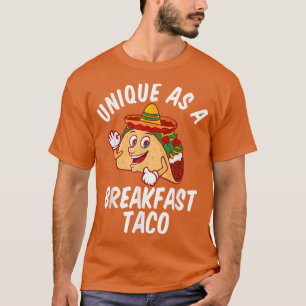 Uniek als een happy smiling kawaii taco voor het o t-shirt
