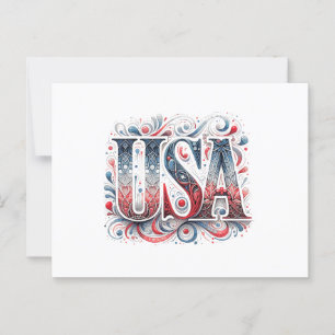 Uniek Amerikaans Briefkaart