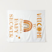 Uniek aquarel boho welkomstbord wandkleed (Voorkant (horizontaal))