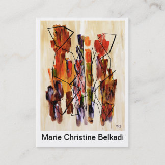 Uniek artistiek Visitekaartje voor kunstenaars met