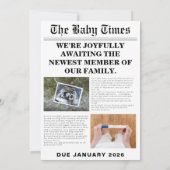 Uniek baby shower kaart (Achterkant)