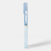 Uniek Blauw Goud Marmeren Patroon iPhone / Android Case-Mate iPhone Case (Achterkant / Links)