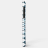 Uniek Blauwgroen Blauw Grijs Vierkanten Mozaïek Ku Case-Mate iPhone Case (Achterkant/links)