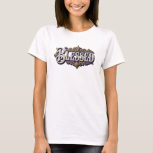 Uniek BLESSED Statement Design T-shirt