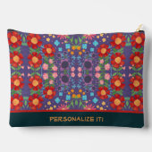 Uniek Bloemenpatroon Leuk Custom Accessoire Bag Etui (Achterkant)