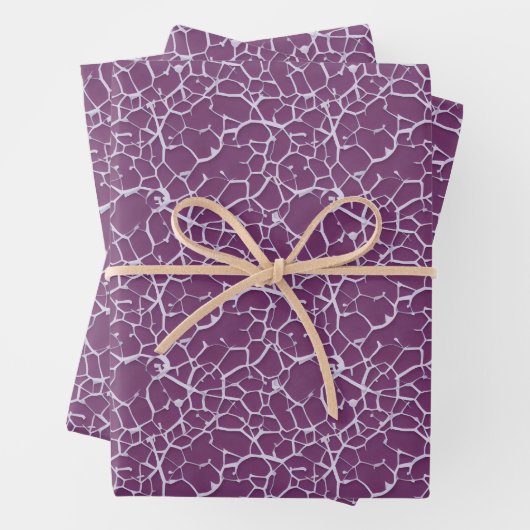 Uniek Bourgondische Neuron- en neurale vezelontwer Inpakpapier Vel (In situ)