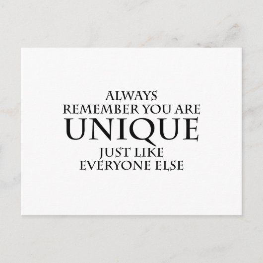 uniek briefkaart (Voorkant)