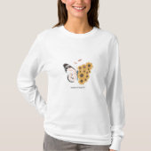 Uniek Butterfly Design Gepersonaliseerd T-shirt (Voorkant)