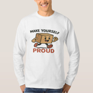 Uniek Cartoon T-Shirt-ontwerp met Inspirerend T-shirt