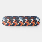 Uniek Cool Paard Liefhebber Design Skateboard (Horizontaal)
