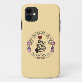 Uniek damesdesign met een positieve boodschap iPhone 11 hoesje