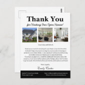 Uniek dankjewel voor het bezoek aan ons open huis  briefkaart (Voorkant / Achterkant)