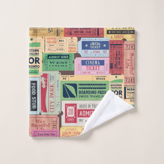 Uniek design liefhebbers Bioscoop tickets Rustiek Bad Handdoek (Wasdoekje)