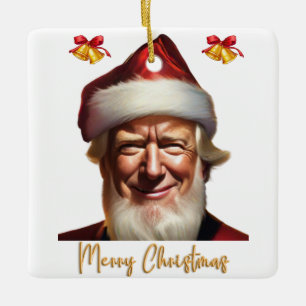 Uniek Donald Trump Kerstornament Keramisch Ornament