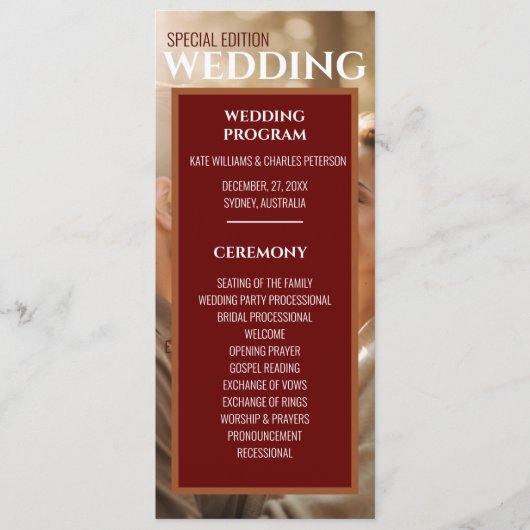 Uniek eenvoudig tijdschriftdekking Vlak Programma (Voorkant)