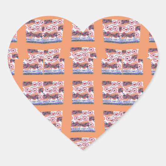 Uniek Elegant Hart-Patroon Kunstwerk voor Alle Lee Hart Sticker (Voorkant)