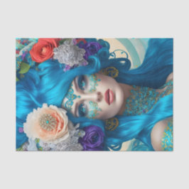 Uniek Elegant Victoriaans Vrouw Tissue Papier