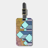 Uniek en karakteristiek bagagelabel "Het is van mi (Voorkant verticaal)