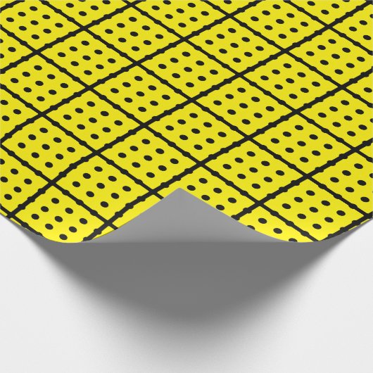 Uniek geel omslagpapier cadeaupapier (Hoek)