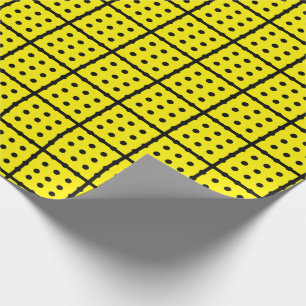 Uniek Geel Verpakkend Document Cadeaupapier