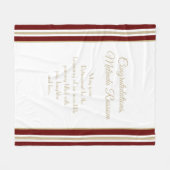 Uniek geschenk! Aangepaste pensioendeken Fleece Deken (Voorkant (Horizontaal))