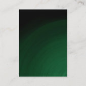 Uniek gewoon groen professioneel monogram visitekaartje (Achterkant)